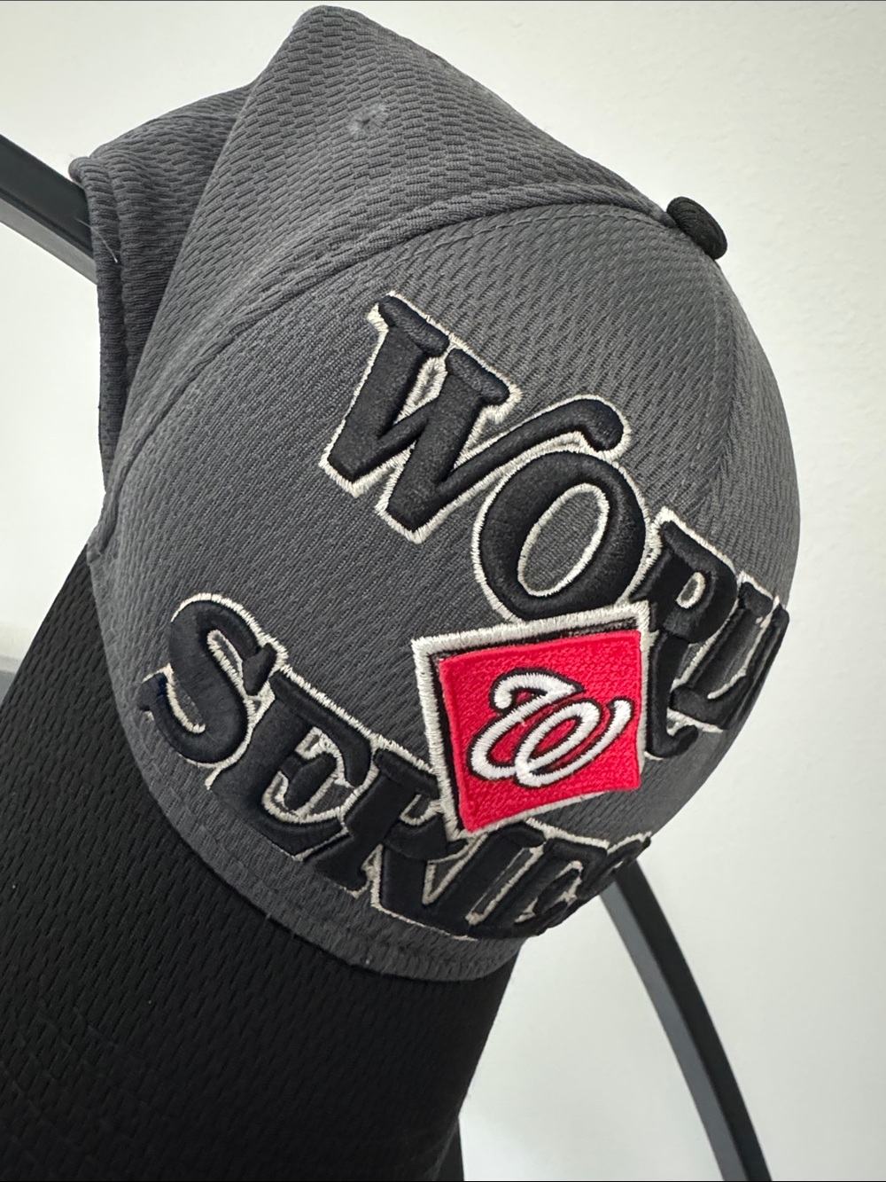 Washington Nationals World Series Baseball Cap with Red Diamond Logo - Picture 4 of 9